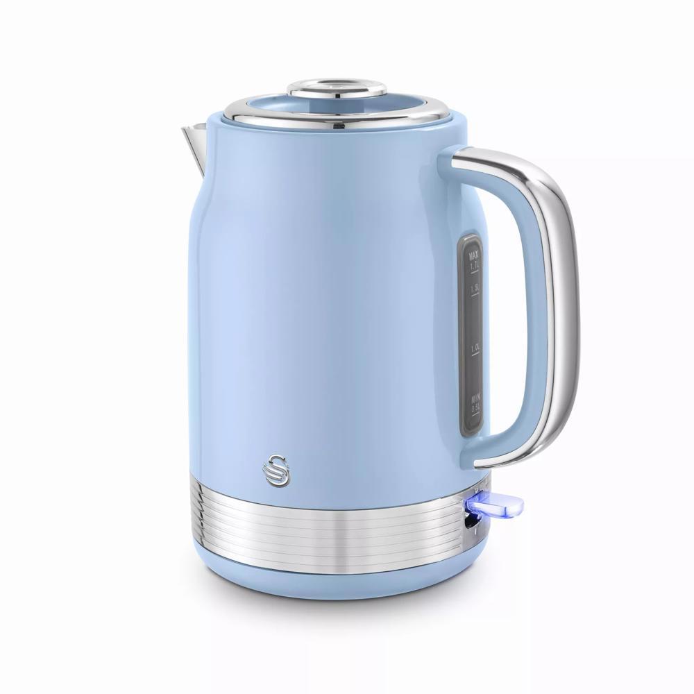 Swan Retro Blue Jug Kettle